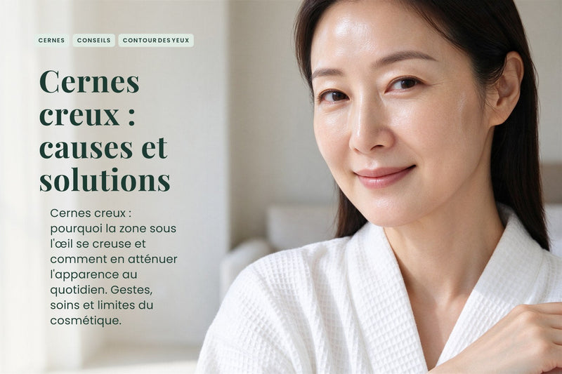 Cernes creux : causes et solutions