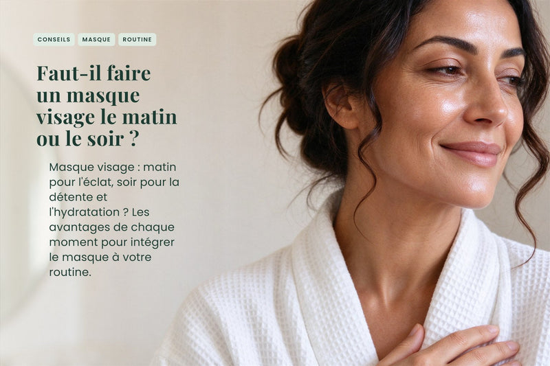 Faut-il faire un masque visage le matin ou le soir ?