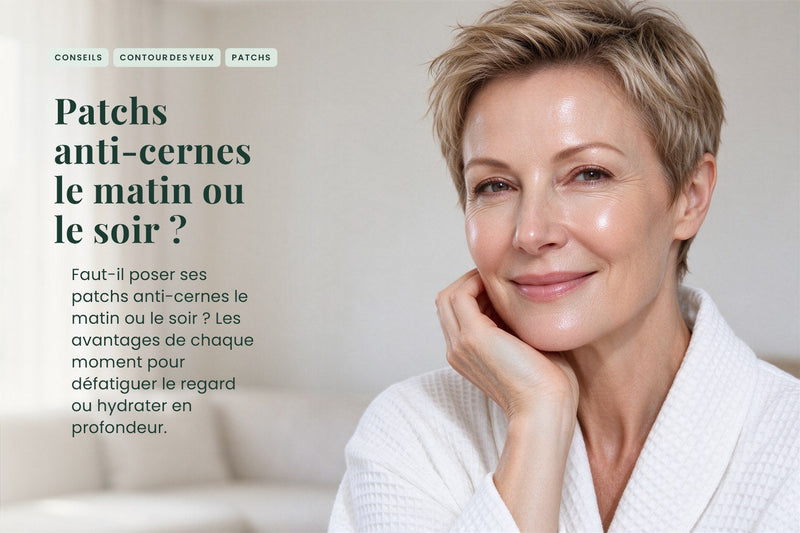 Patchs anti-cernes le matin ou le soir ?