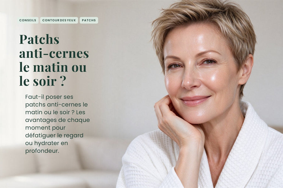 Patchs anti-cernes le matin ou le soir ?