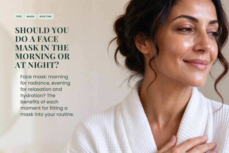 Should you do a face mask in the morning or at night?